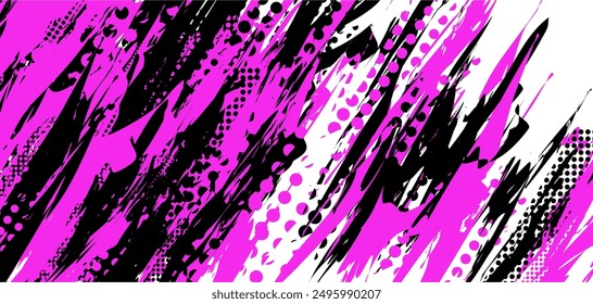 abstract background with pink and black paint