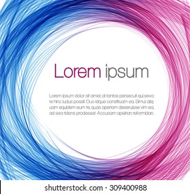 Abstract background with pink and blue circles