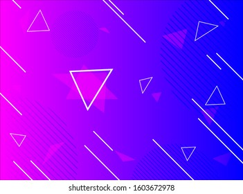 Abstract background pink and blue color geometric, Vector illustration and design for fabrics, textile, wallpaper, and backgrounds design concept.