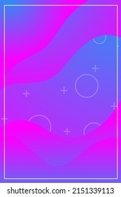 Abstract background with pink and blue gradations and wrapped with ornaments. can be used as a poster, wallpaper or something else