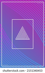 Abstract background with pink and blue gradations and wrapped with ornaments. can be used as a poster, wallpaper or something else