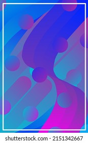 Fondo abstracto con gradaciones rosa y azul y envuelto con adornos. puede utilizarse como afiche, papel pintado u otra cosa