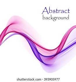 Abstract background with pink and blue wave
