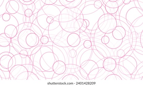Abstract background with pink circles