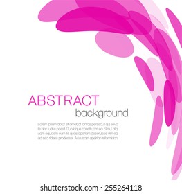 Abstract background with pink circles