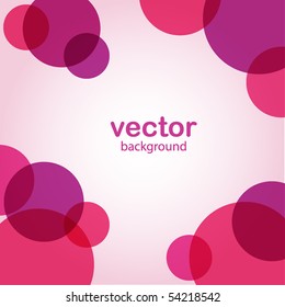 Abstract background with pink circles