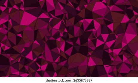 ABSTRACT BACKGROUND PINK COLORFUL WITH POLYGONAL LOW POLY SHAPES PATTERN DESIGN VECTOR TEMPLATE 