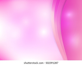 Abstract background pink curve and layed element vector illustration