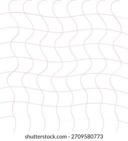 Fondo Abstractas con líneas curvas de color rosa que crean una cuadrícula distorsionada