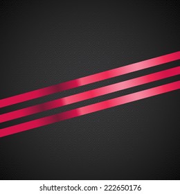 Abstract Background with Pink Gift Ribbon . Vector illustration