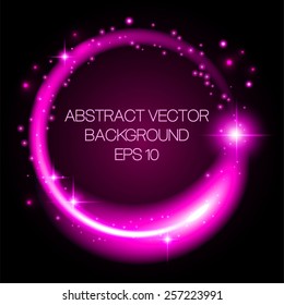 Abstract background with pink glowing circle
