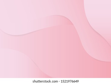 Abstract Background pink gradient color curve background. Vector Illustration.