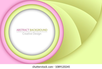 Abstract background with pink and green circles. Eps 10