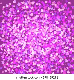 Abstract Background with pink hearts.