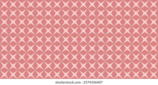Abstract background, Pink Isometric star  Seamless Pattern