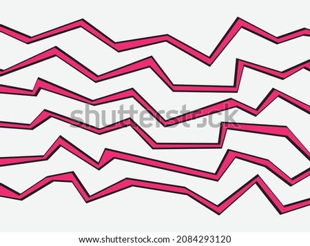Abstract background with pink jagged zigzag lines pattern