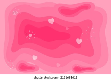 Abstract Background Pink and Love Theme For Banner and Social Media Post