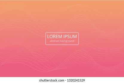 abstract background pink mix orange with waves