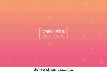 abstract background pink mix orange with abstract icon