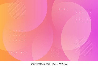 Fondo Abstractas con Formas circulares de color rosa y naranja y gradiente suave.