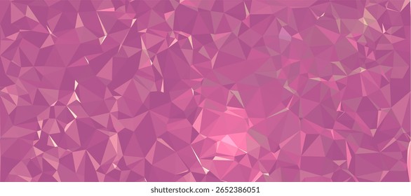 Fundo abstrato Padrão de polígono rosa forma de triângulo de baixo poli, fundo geométrico com design de fundo de baixo poli. 