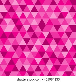 Abstract background with pink and purple triangles.