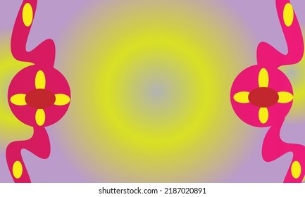 abstrakter Hintergrund mit rosafarbenen, roten, gelben und hellvioletten Farben