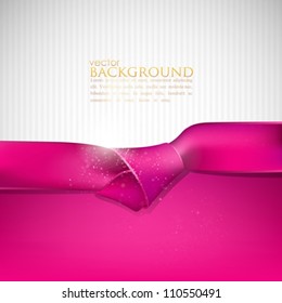 abstract background with pink ribbon