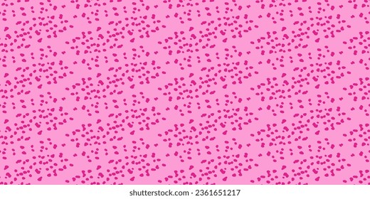 Abstract background. Pink shape seamless pattern. Trendy Style. Dots blots randomly. Template for textile and wallpaper. Vector illustration..