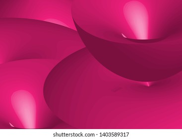 Abstract background with pink shapes overlapping each other. Horizontal composition A4. Vector texture EPS10