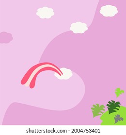 Abstract background with pink shapes. Vector design layout for business presentations, flyers, posters and invitations. Square Template