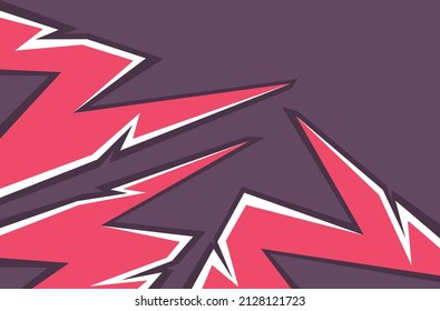 Abstract background with pink sharp and jagged line pattern