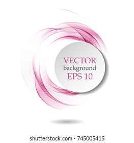 Abstract background with pink spiral