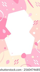 Abstract background in pink tones, inspired by spring. Vector illustration.