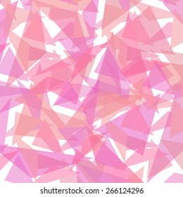 Abstract background. Pink triangles. modern