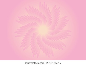 abstract background with pink twirl flowers