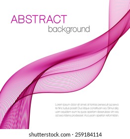 Abstract background with pink wave