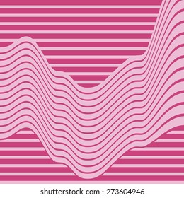 abstract background with pink wave