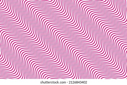 Abstrakter Hintergrund mit rosafarbenem Wellendesign-Element. Vektorgrafik