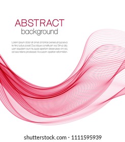Abstract background with pink waves