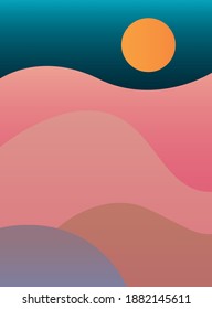 abstract background with pink waves