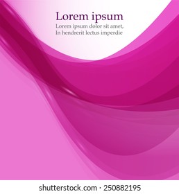 Abstract background with pink waves