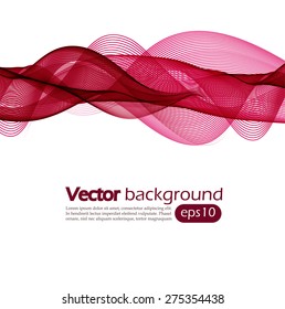 Abstract background with pink waves