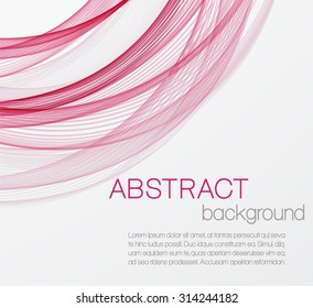 Abstract background with pink waves
