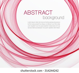 Abstract background with pink waves