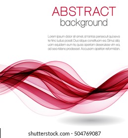 Abstract background with pink waves