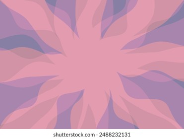 Abstrakter Hintergrund aus rosa gewellten und verzerrten Formen in Dampf