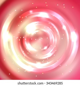 Abstract background with pink, yellow  circle,  vector illustration