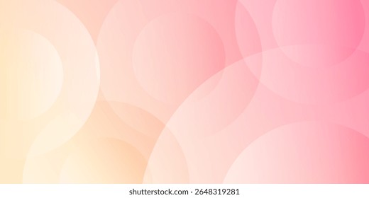 Fondo abstracto. gradaciones de color rosa y amarillo. color suave. estilo de efecto de círculo.