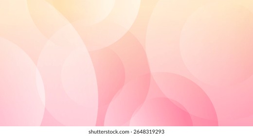 abstract background. pink and yellow gradations. soft color. circle effect style.